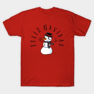 Feliz navidad with Frosty the snowman! T-Shirt